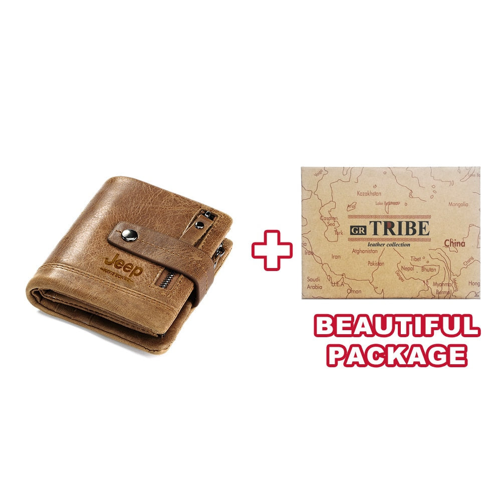 HUMERPAUL, Genuine, Leather, Wallet, Fashion, Mens, Coin, Purse, Small,  Card, Holder, brown, accessories, jeep, red