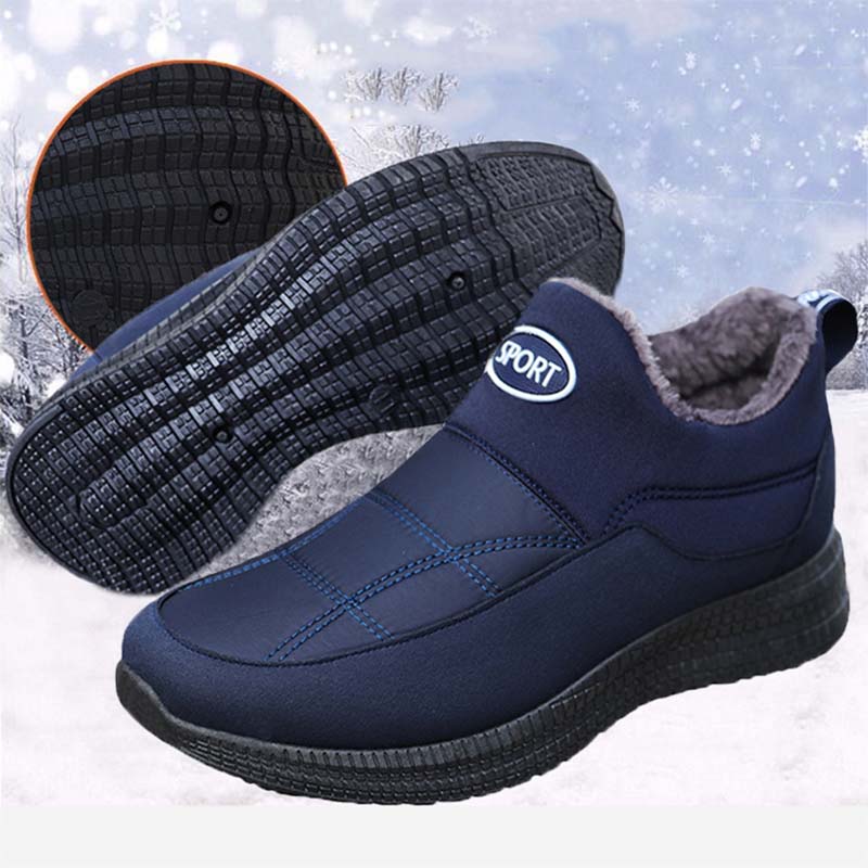 Mens, Winter, Safety, Shoes, Warm, Boots, Men, Fashion, Working, sneakers, Furry, Footwear, black