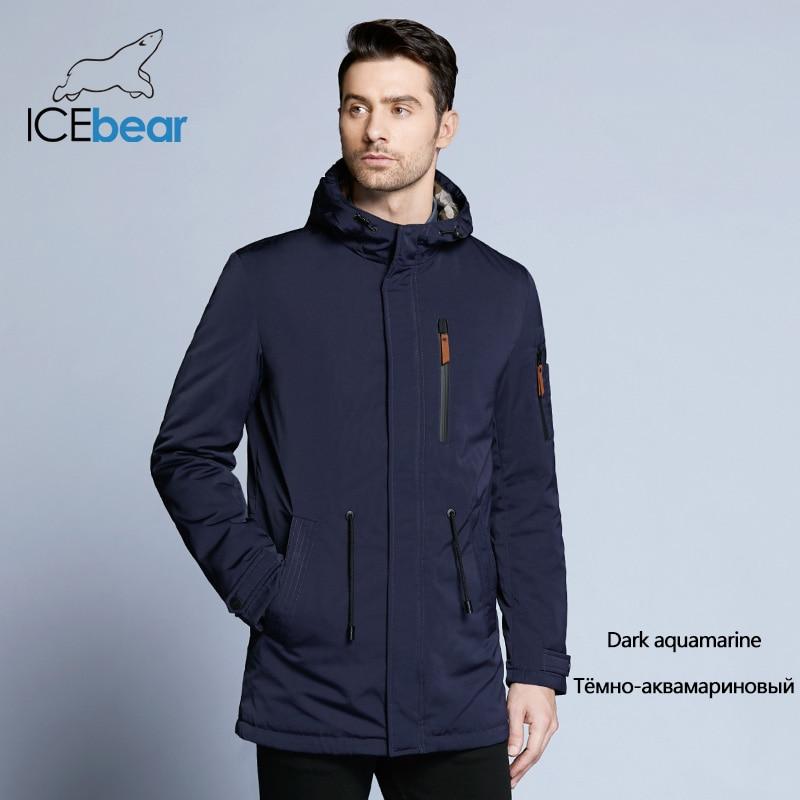 Mens, ICEbear, Coat, navy, blue, winter, jacket, zip up, hooded, suede