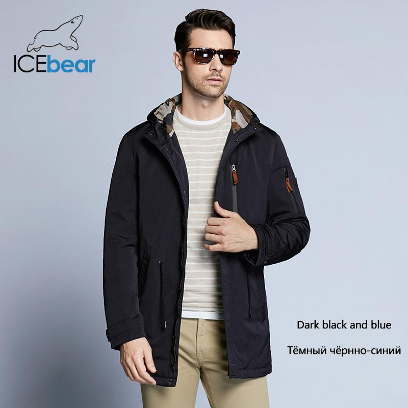 Mens, ICEbear, Coat, navy, blue, winter, jacket, zip up, hooded, suede