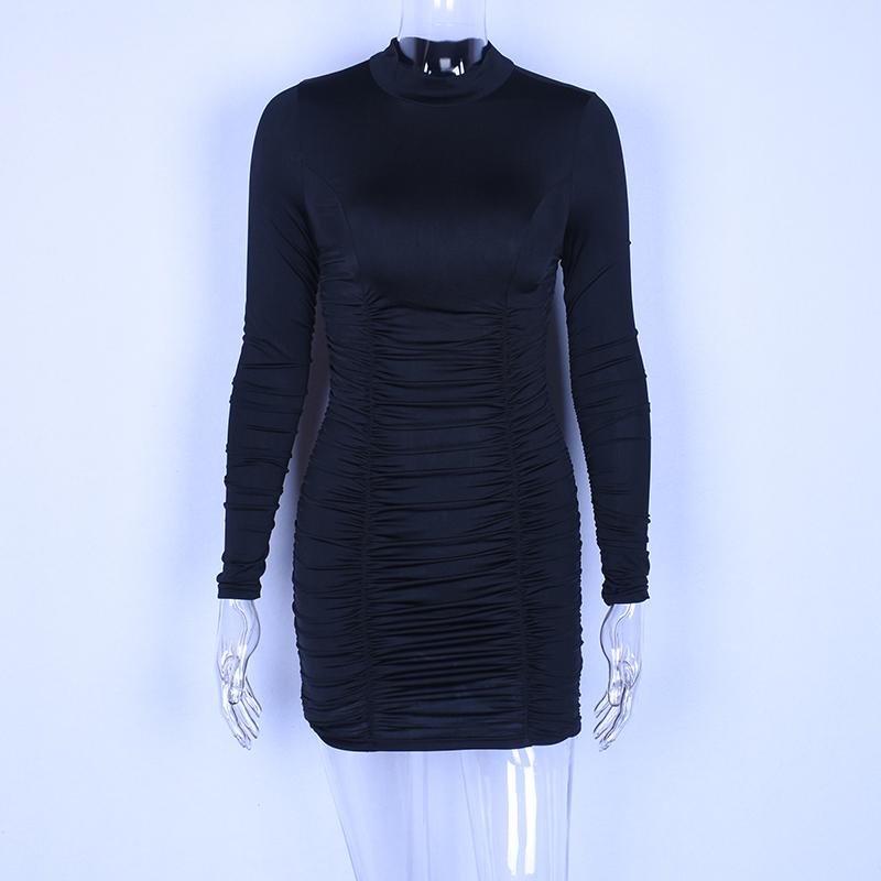 Womens, High, Neck, Party, Dress