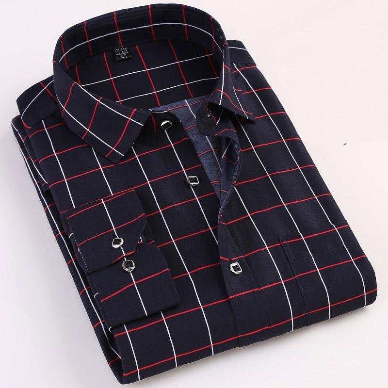 Mens, Printed, Dot, Long-Sleeved, Casual, Shirt