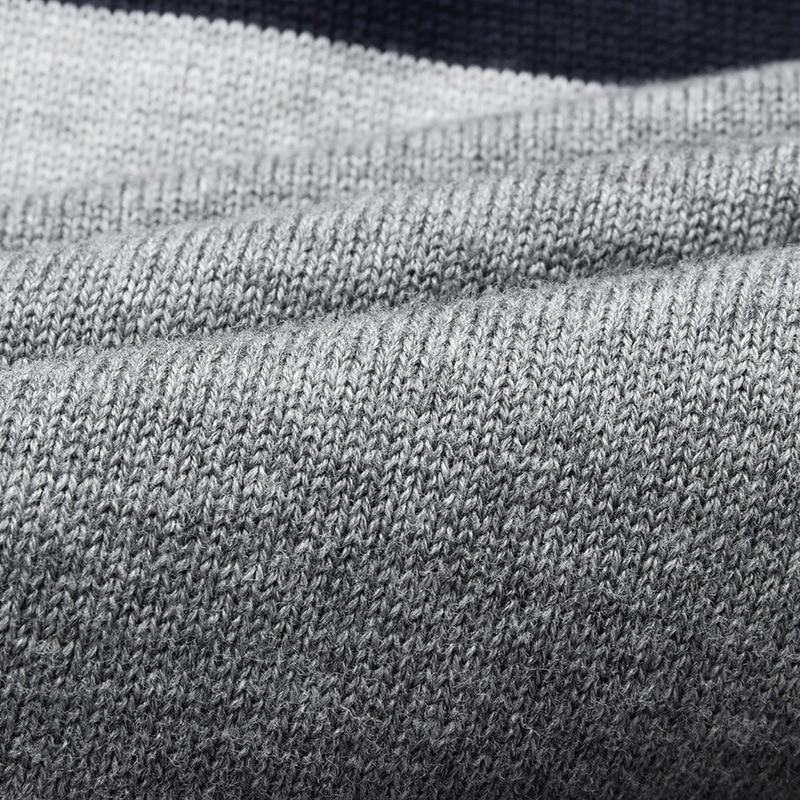 Men's, O-Neck, Striped, Sweater, grey, black, summer, cotton