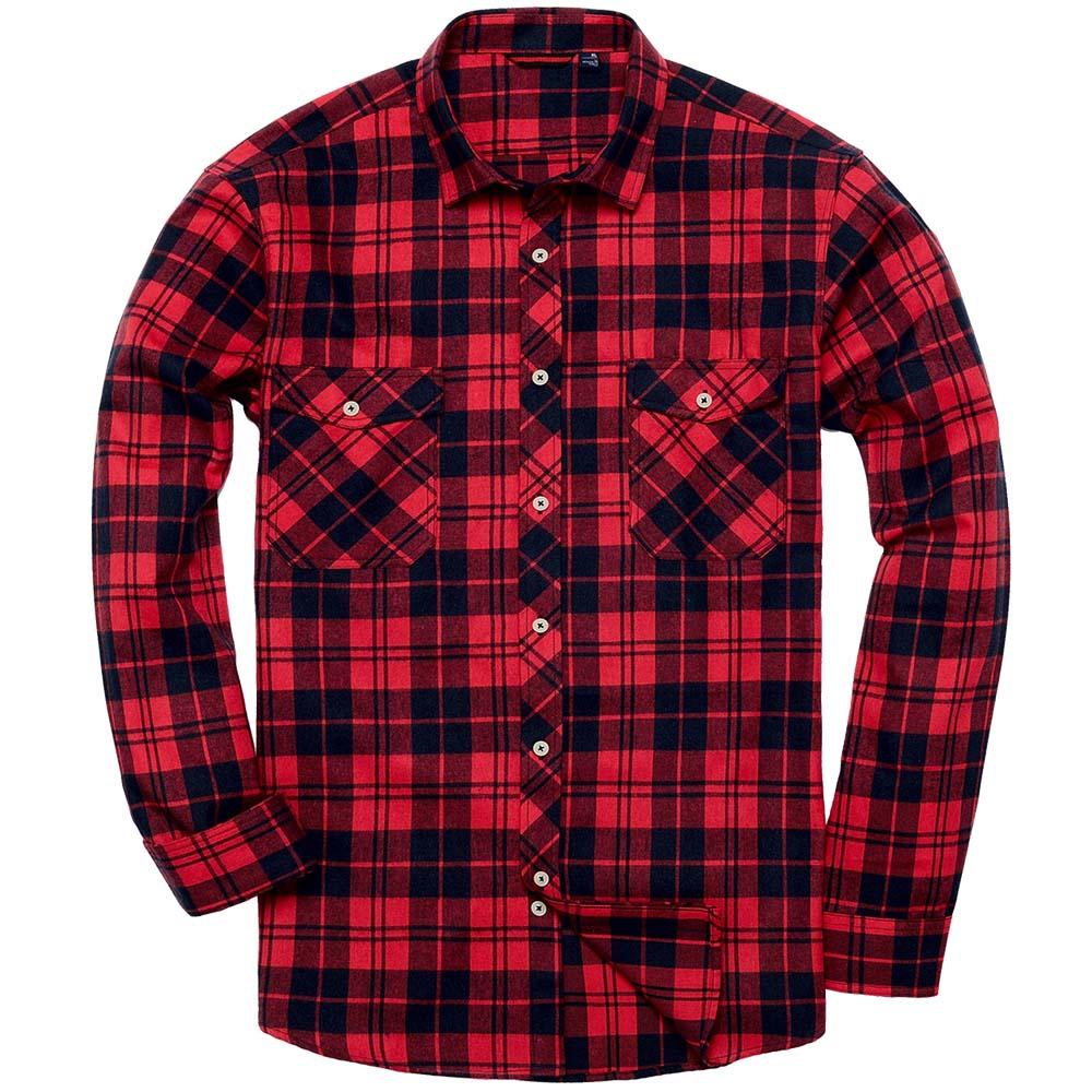 Mens, Casual, Long, Sleeved, Shirt, stripped, cotton, red, casual, summer