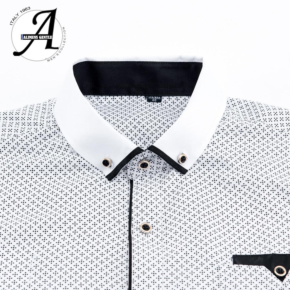 Mens, Printed, Dot, Long-Sleeved, Casual, Shirt