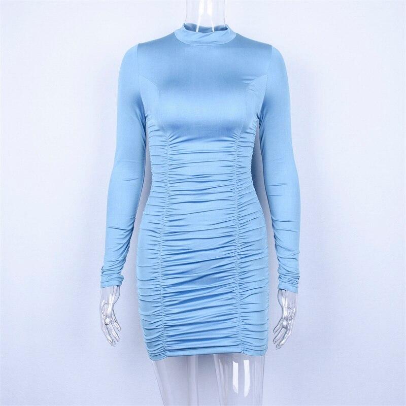 Womens, High, Neck, Party, Dress