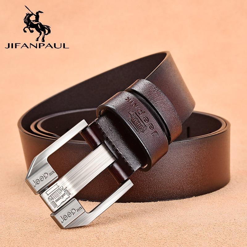 Jifanpaul, Mens, genuine, leather, belt, accessories, brown, fashion, formal, casual