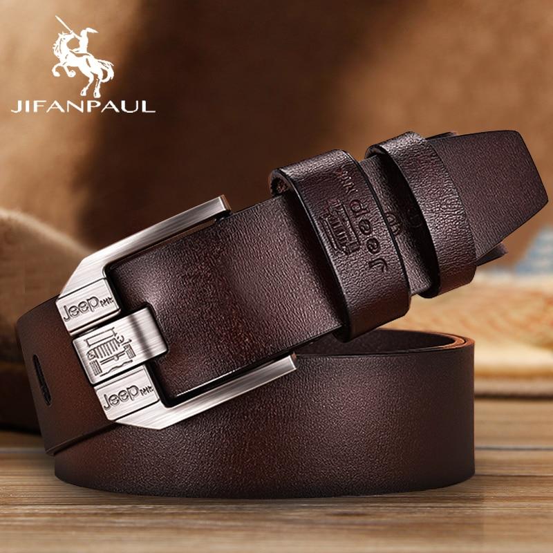 Jifanpaul, Mens, genuine, leather, belt, accessories, brown, fashion, formal, casual