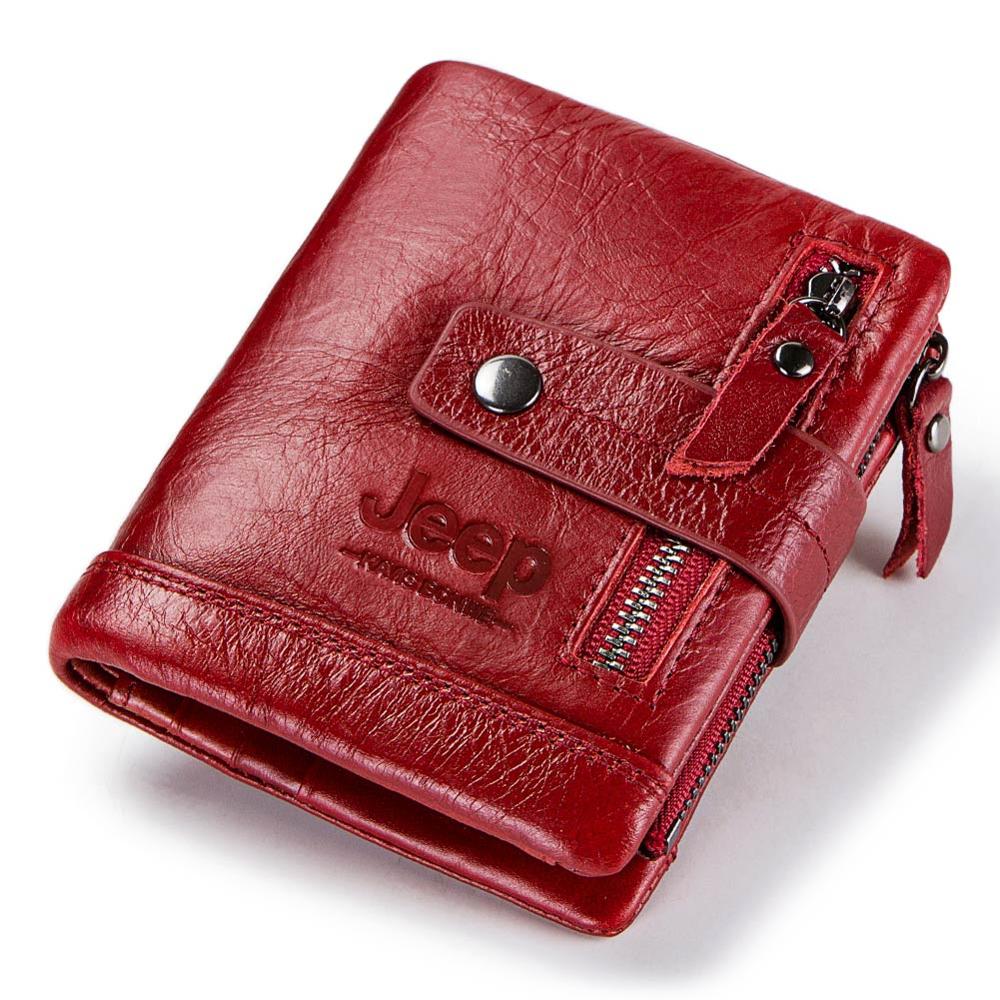 HUMERPAUL, Genuine, Leather, Wallet, Fashion, Mens, Coin, Purse, Small,  Card, Holder, brown, accessories, jeep, red