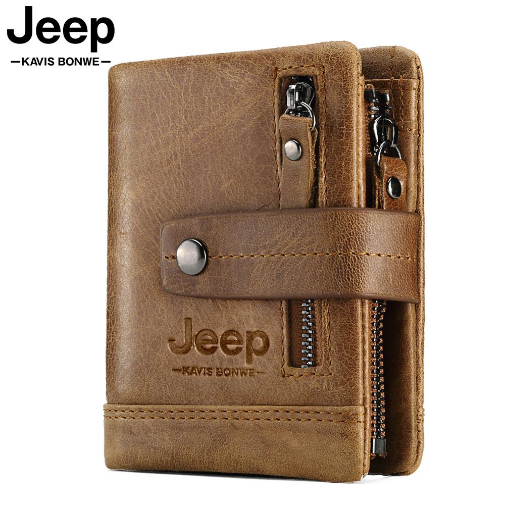 HUMERPAUL, Genuine, Leather, Wallet, Fashion, Mens, Coin, Purse, Small,  Card, Holder, brown, accessories, jeep, red