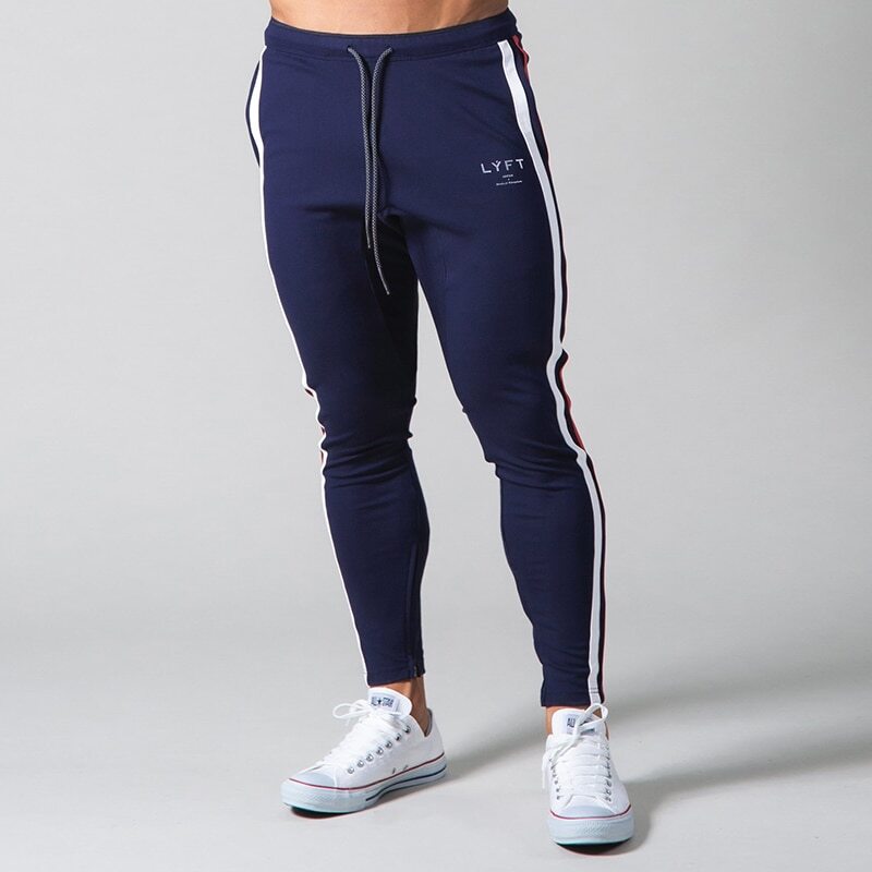 Mens, Pants, Fitness, Casual, Elastic, Pants, Bodybuilding,  Clothing, Sweatpants, Joggers, red, black, blue, fitness, excercise, running, gym, sports