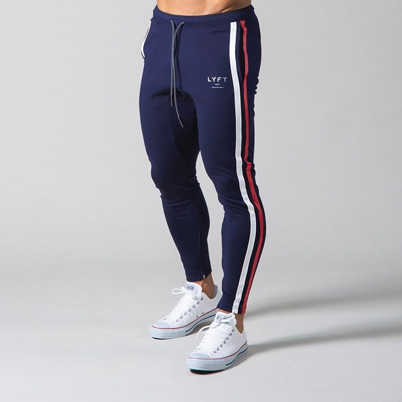 Mens, Pants, Fitness, Casual, Elastic, Pants, Bodybuilding,  Clothing, Sweatpants, Joggers, red, black, blue, fitness, excercise, running, gym, sports