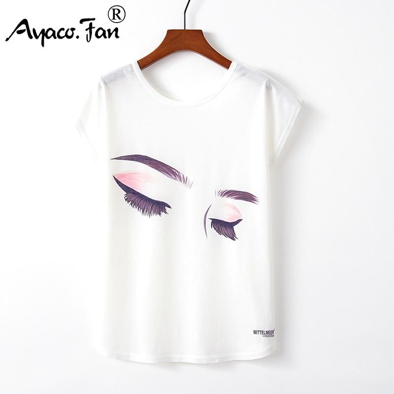 Womens, eyelash,T-shirt